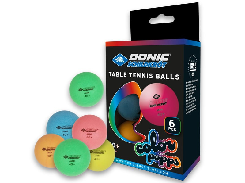Balles DONIC Colour Popps Pack 6u.