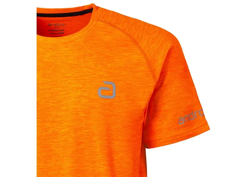 ANDRO Camiseta Melange Naranja3