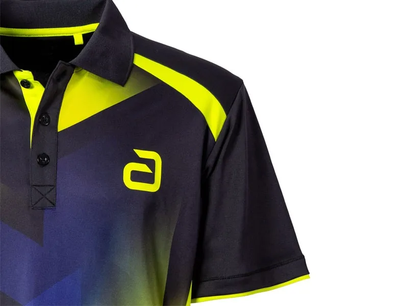 ANDRO Polo Lanton black/yellow