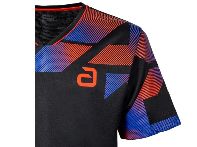 ANDRO Polo Benzon black/red
