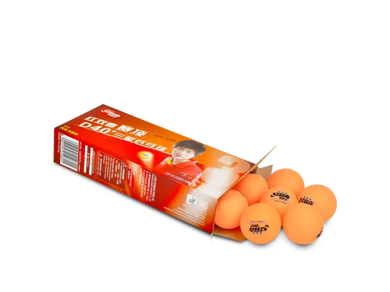 DHS *** DUAL ABS 40+ ITTF 10 pack orange