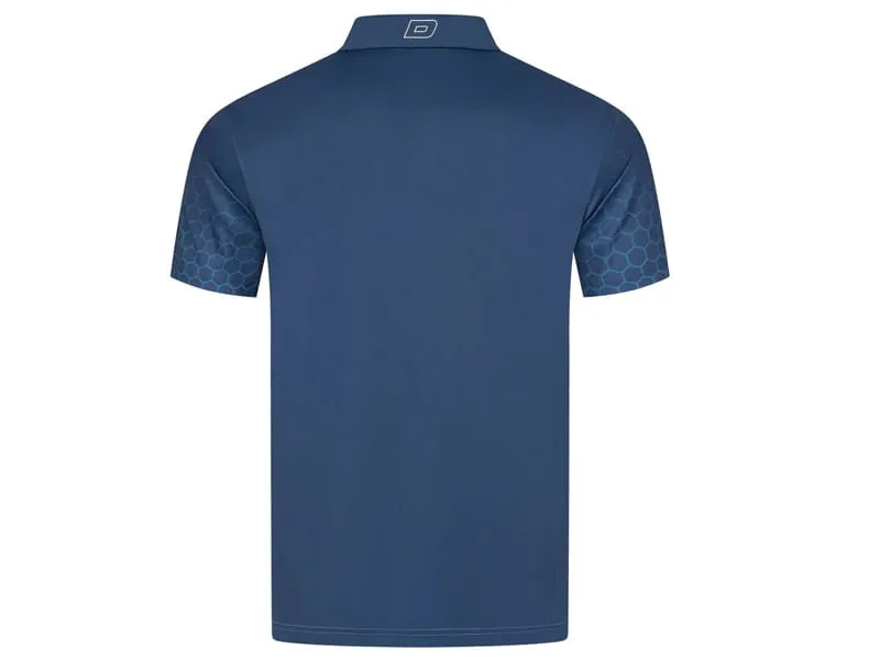 DONIC Polo Spider Azul espalda