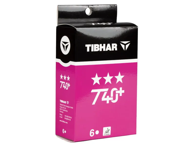 TIBHAR T40+ *** Pack 6 pelotas ITTF
