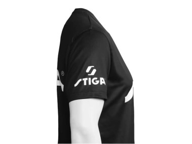 STIGA Camiseta Player Negra lateral