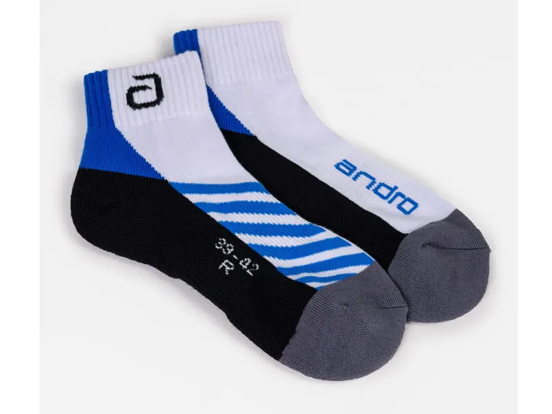 ANDRO Calcetin PACE 2.0 Blanco-Azul