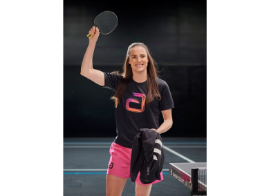 ANDRO Camiseta CHINGO Negro-Rosa