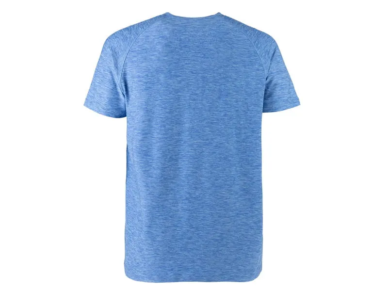 ANDRO Camiseta Melange Azul Laguna espalda
