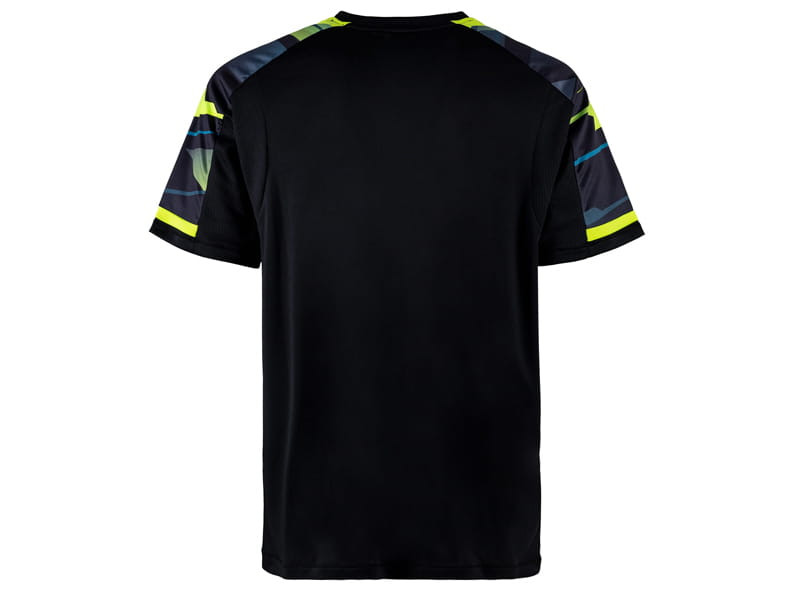 ANDRO Polo SANGAI Noir/Jaune