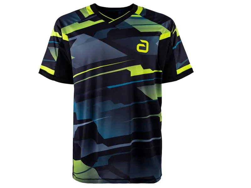 ANDRO Polo SANGAI Negro-Amarillo