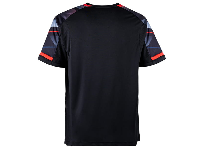 ANDRO Polo SANGAI Noir/Rouge