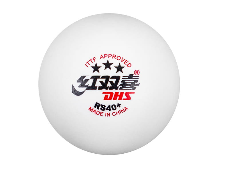 DHS RS40+ 3Star WTT ITTF Pack 6u. white