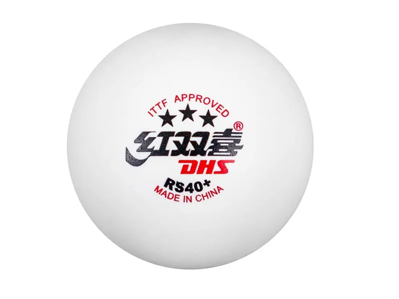 DHS RS40+ 3Star WTT ITTF Pack 6u. white