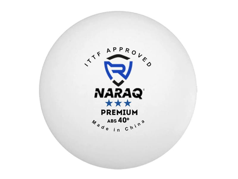 NARAQ 40+ *** Premium Pack 6u. blancas ITTF