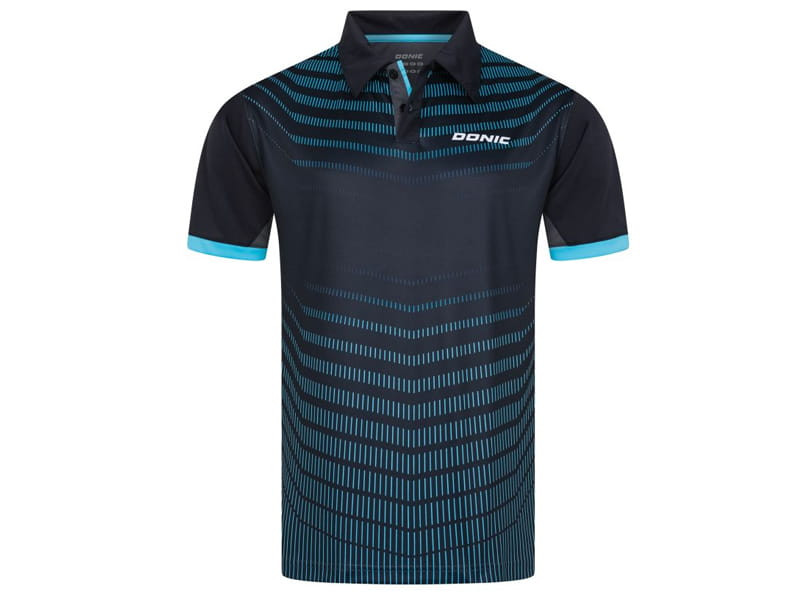 DONIC Polo KAVA Negro-Azul