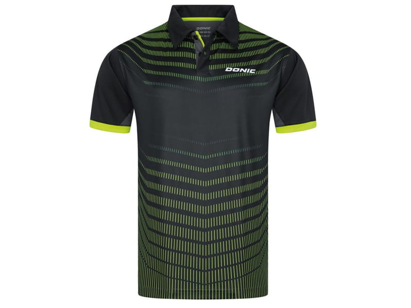 DONIC Polo KAVA Noir/Lime