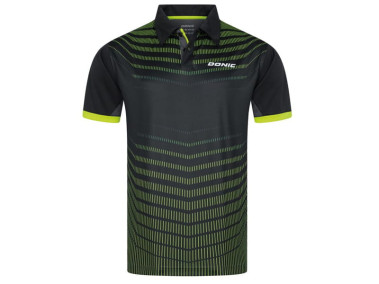 DONIC Polo KAVA Negro-Lima