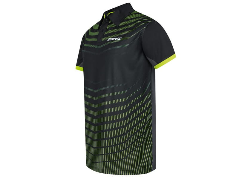DONIC Polo KAVA Noir/Lime