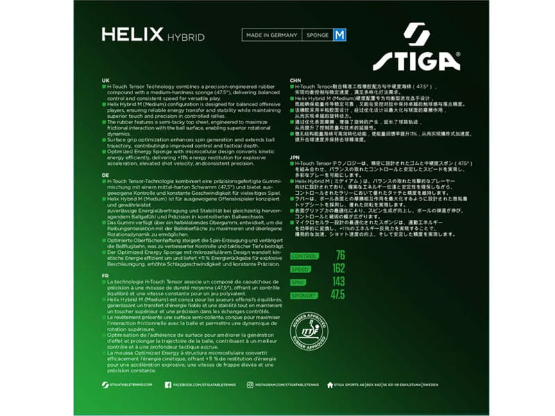 Gomas STIGA Helix Hybrid M