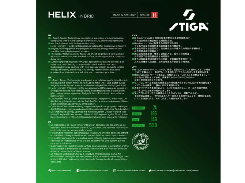 Gomas STIGA Helix Hybrid H
