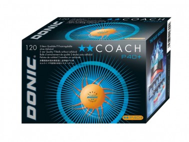 Pelota DONIC P40+ Coach ** Caja 120u. naranjas