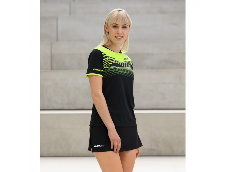DONIC Falda IRION negra con Polo Clash