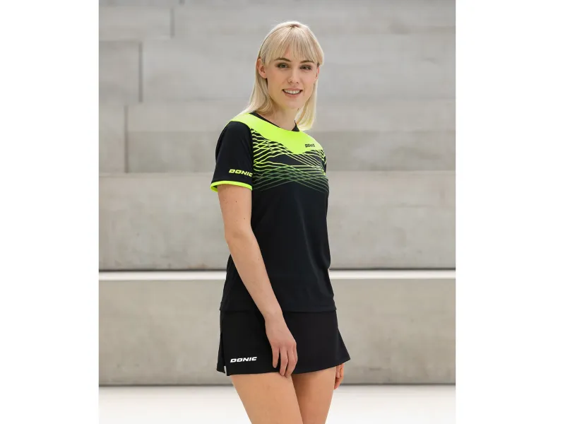 DONIC Falda IRION negra con Polo Clash