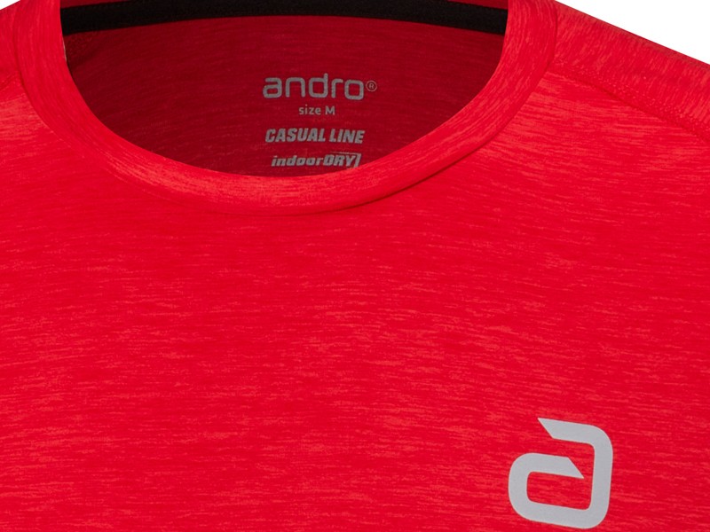 ANDRO Camiseta Melange CASUAL Rojo