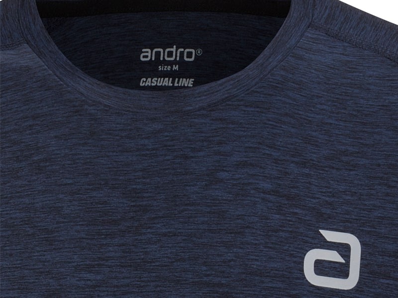 ANDRO Camiseta Melange CASUAL Marino