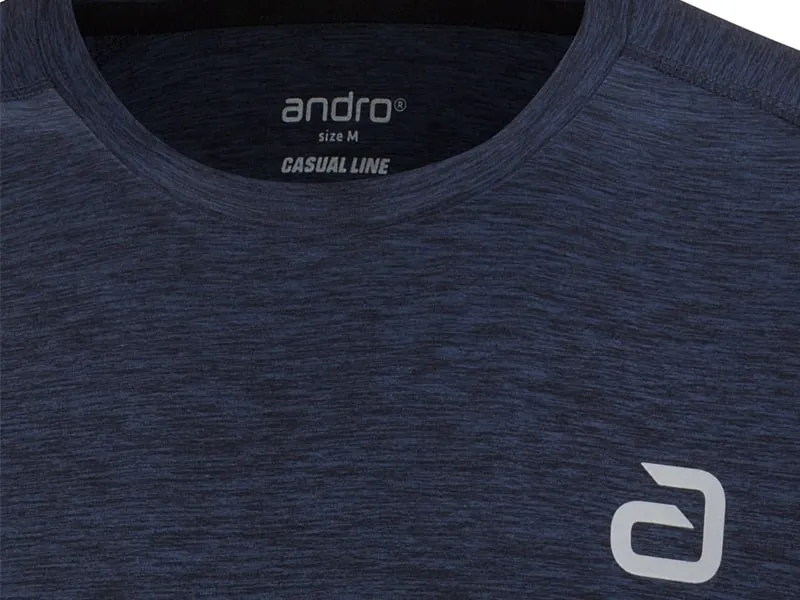 ANDRO Camiseta Melange CASUAL Marino