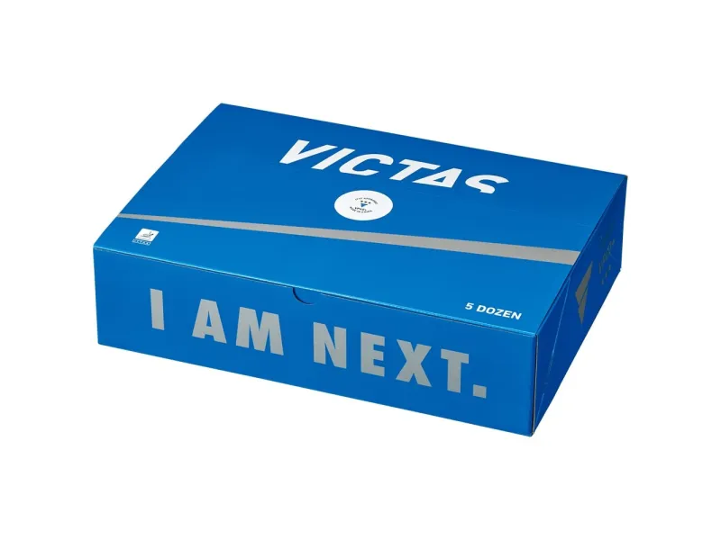 Balles VICTAS VP40+ *** Pack 60u. Blanc