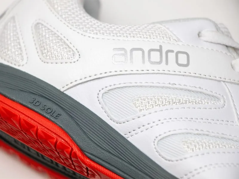 Zapatillas de tenis de mesa ANDRO Shuffle Step 2 Blanco