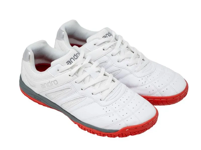 Zapatillas de tenis de mesa ANDRO Shuffle Step 2 Blanco