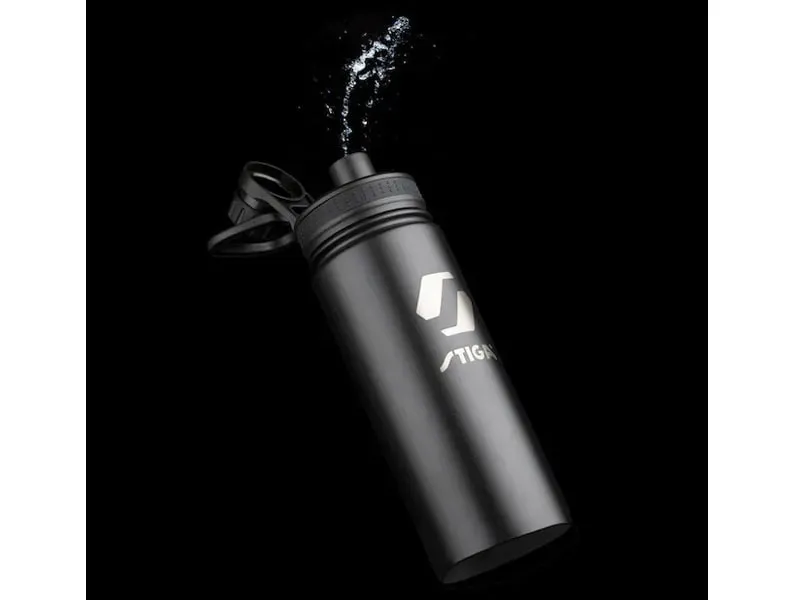 STIGA Botellín de agua Metal Negro 550ml