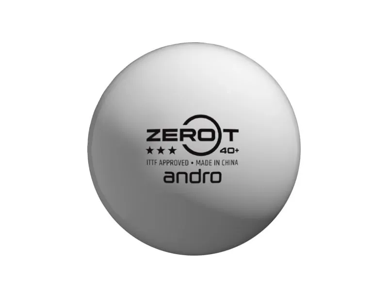 Pelotas de tenis de mesa de competición ANDRO Zero T*** Pack 3u.