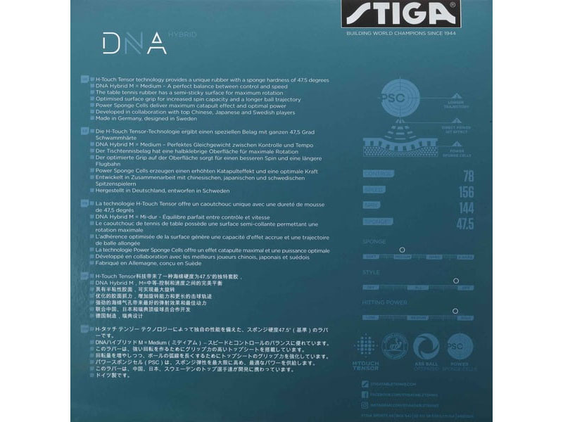 Goma STIGA DNA Hybrid M