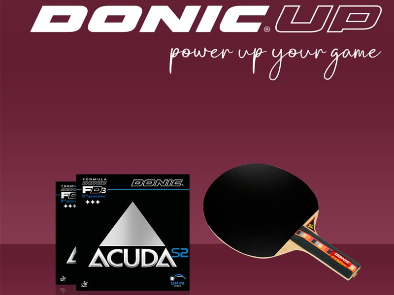 DONIC UP - Pack Waldner Senso Carbon con gomas Acuda S2
