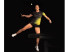 DONIC Polo Mujer FLAME Negro-Amarillo3