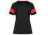 DONIC Polo Mujer NITRO Negro-Rojo2