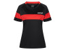 DONIC Polo Mujer NITRO Negro/Rojo