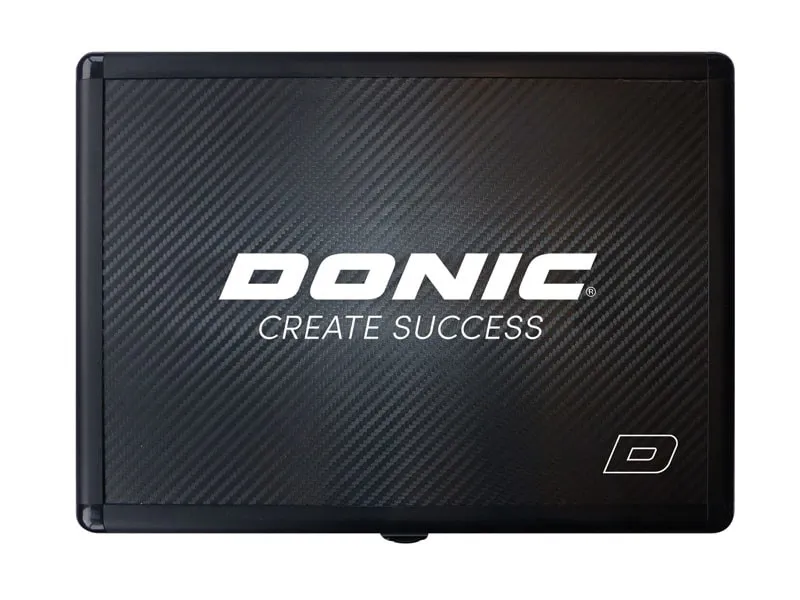 DONIC Maletin Doble de Aluminio Color negro