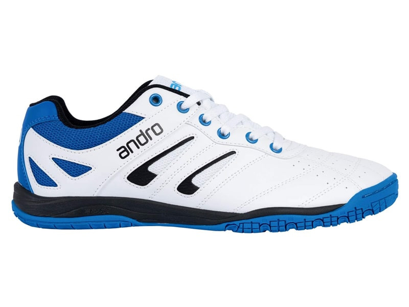 Zapatillas de tenis de mesa ANDRO Shuffle Step 2 Azul-Blanco