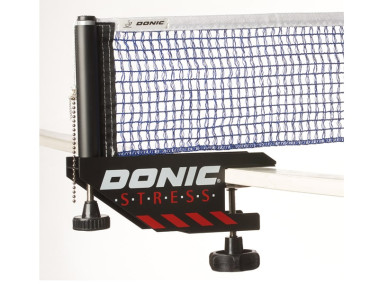DONIC Suport+Xarxa Stress ITTF negre/bl.